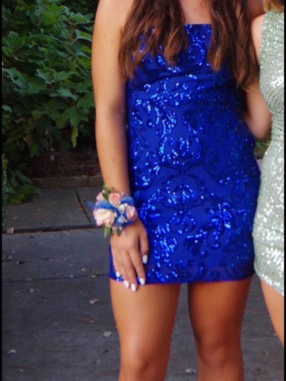 Blue sequin dress - Picture 3 of 7